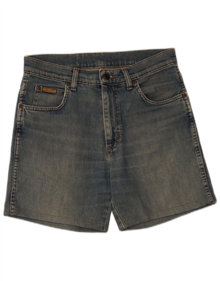 Женские джинсовые шорты Wrangler W31, хлопковые, среднего синего цвета