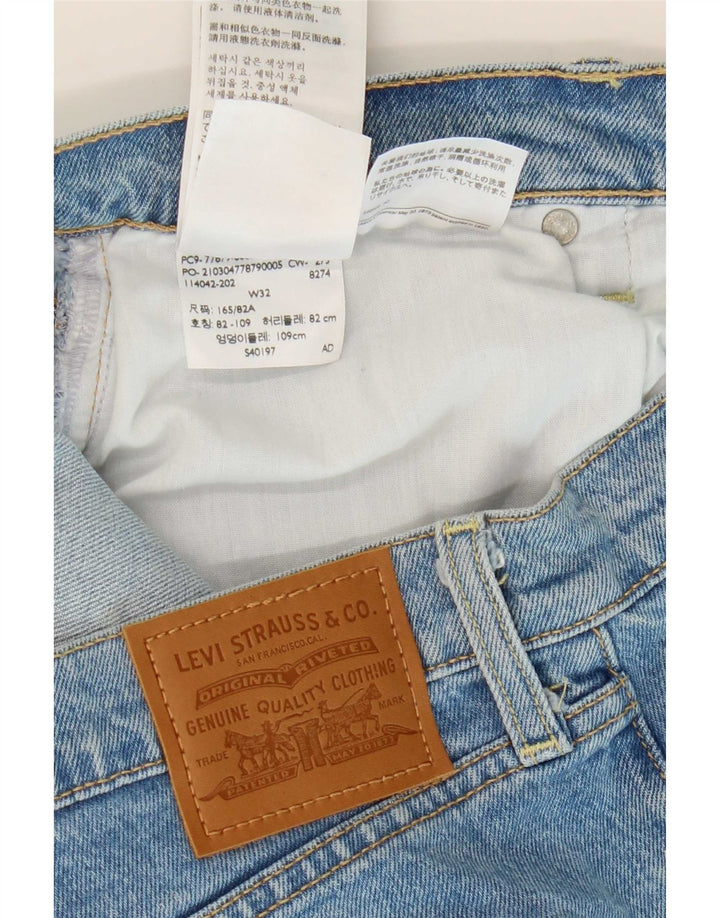 Женские джинсовые шорты Levi's Ribcage W32, большие синие, хлопок