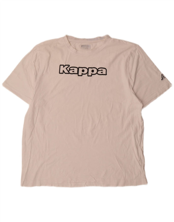Мужская футболка с рисунком Kappa Top 2XL, белая