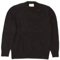 Мужской джемпер с круглым вырезом Zara, средний черный шерстяной свитер