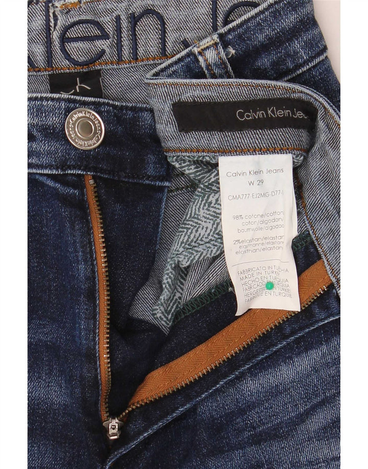 Женские узкие джинсы Calvin Klein W29 L30 Темно-синие, хлопок