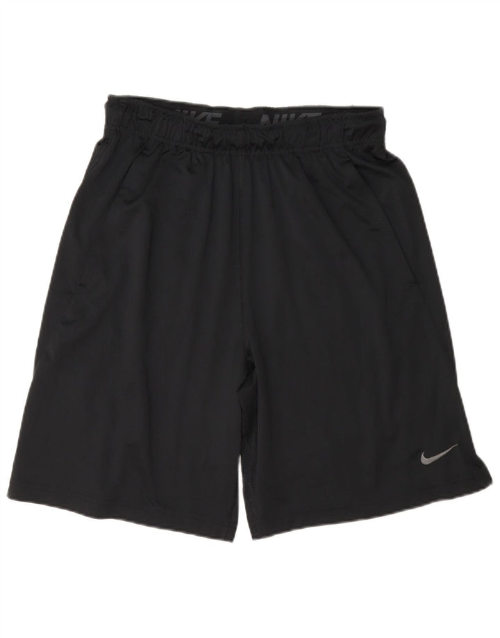 Мужские спортивные шорты Nike Dri Fit, маленькие черные, полиэстер
