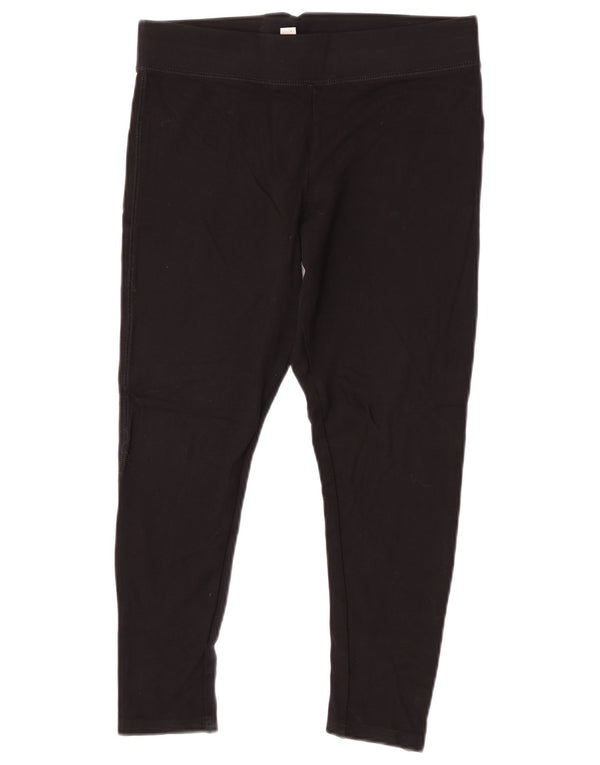 Женские леггинсы-капри Topshop UK 12, средний черный, вискоза