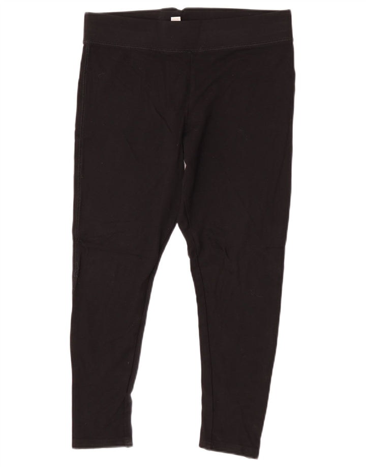 Женские леггинсы-капри Topshop UK 12, средний черный, вискоза