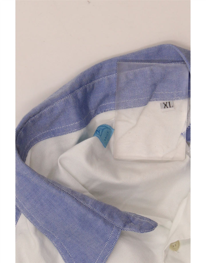 JECKERSON Мужская рубашка с коротким рукавом с рисунком, XL, синяя, с цветными блоками