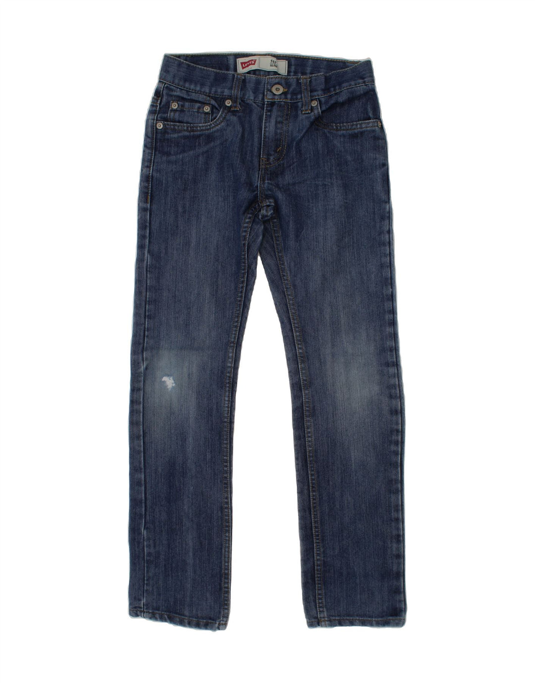 LEVI'S Boys 511 Slim Jeans 9-10 Years W25 L25 Blue Cotton Vintage Levi's and Second-Hand Levi's from Messina Hembry 