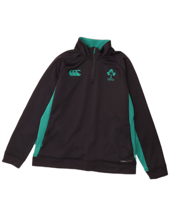 Джемпер с рисунком IRFU для мальчиков Canterbury, 11-12 лет, черный