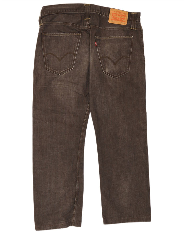 Мужские укороченные джинсы Levi's 504 W34 L26 Серые