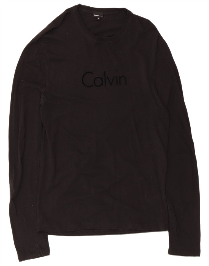 Мужские джинсы Calvin Klein Jeans с длинным рукавом и рисунком, средний черный