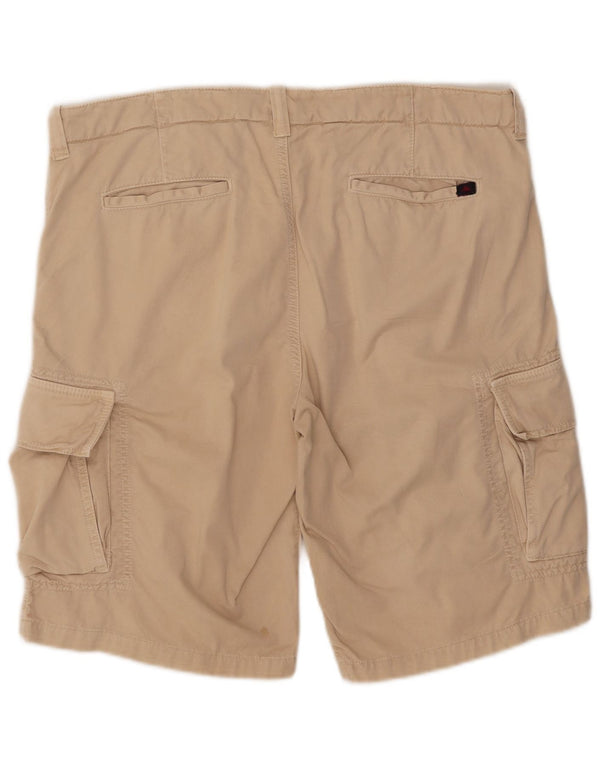 Kappa Mens Perfect Fit Cargo Shorts IT 52 XL W37 Beige Cotton
