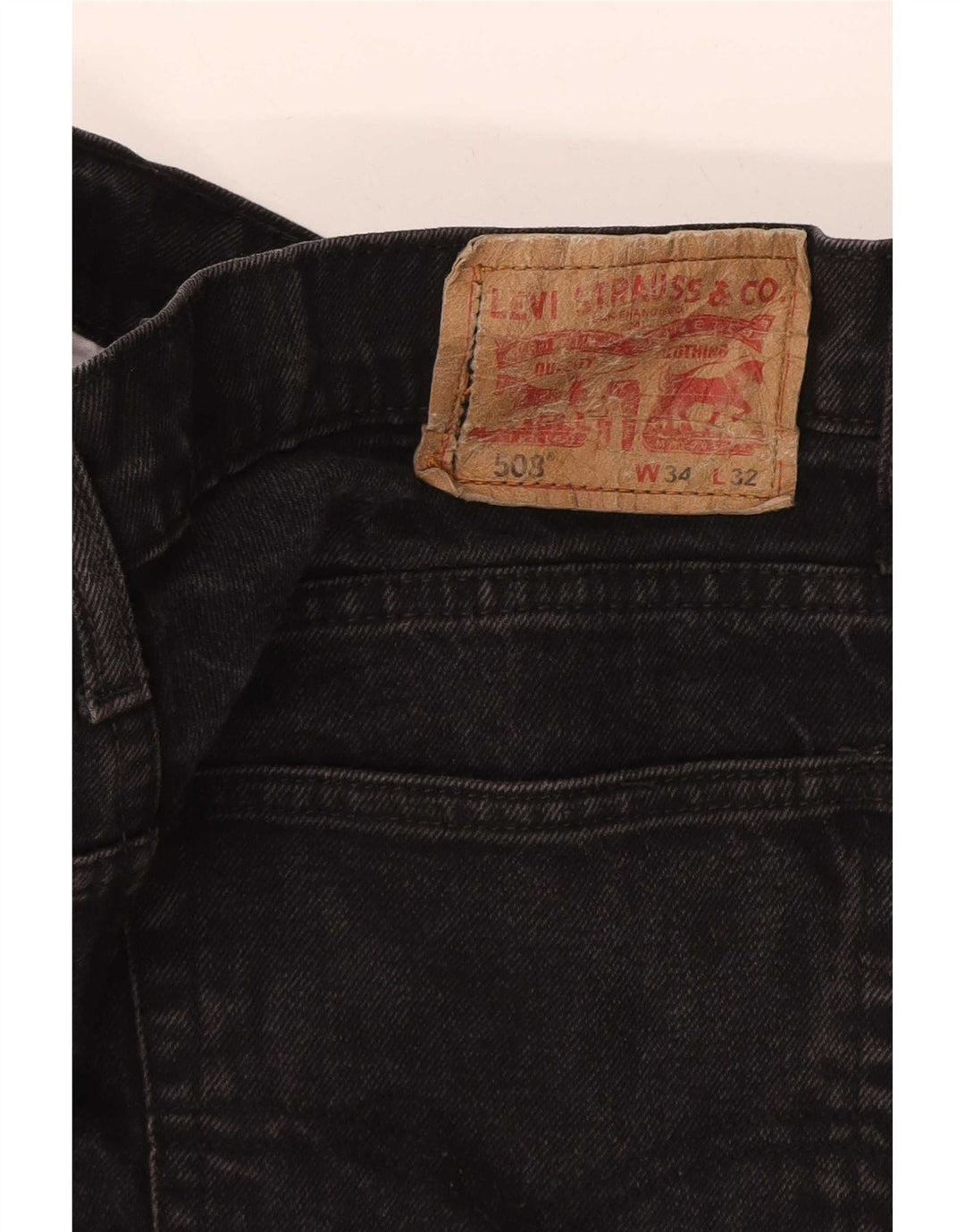 Мужские зауженные джинсы Levi's 508 W34 L32 черные