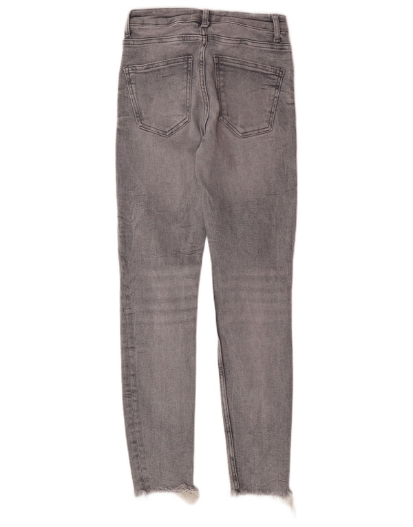 Женские джинсы скинни Zara EU 36 XS W26 L28 Серые хлопковые современные