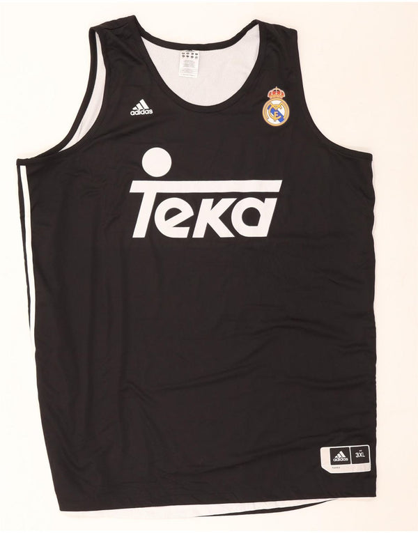 Мужской жилет Adidas Real Madrid с графическим рисунком 3XL, черный полиэстер