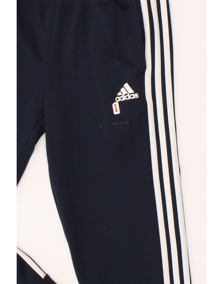 ADIDAS Mens Tracksuit Trousers Joggers Small  Navy Blue Polyester Vintage Adidas and Second-Hand Adidas from Messina Hembry 