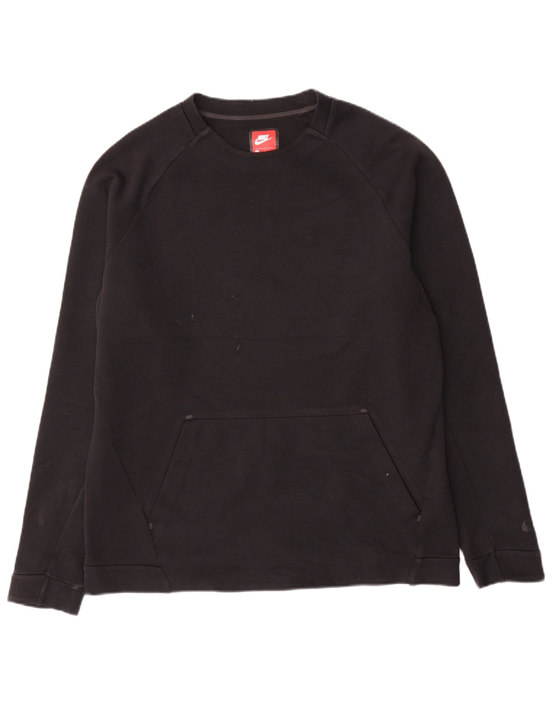 Мужской свитшот Nike, хлопковый джемпер среднего размера, черный