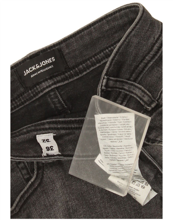 Мужские узкие джинсы Jack & Jones W36 L32, серый хлопок