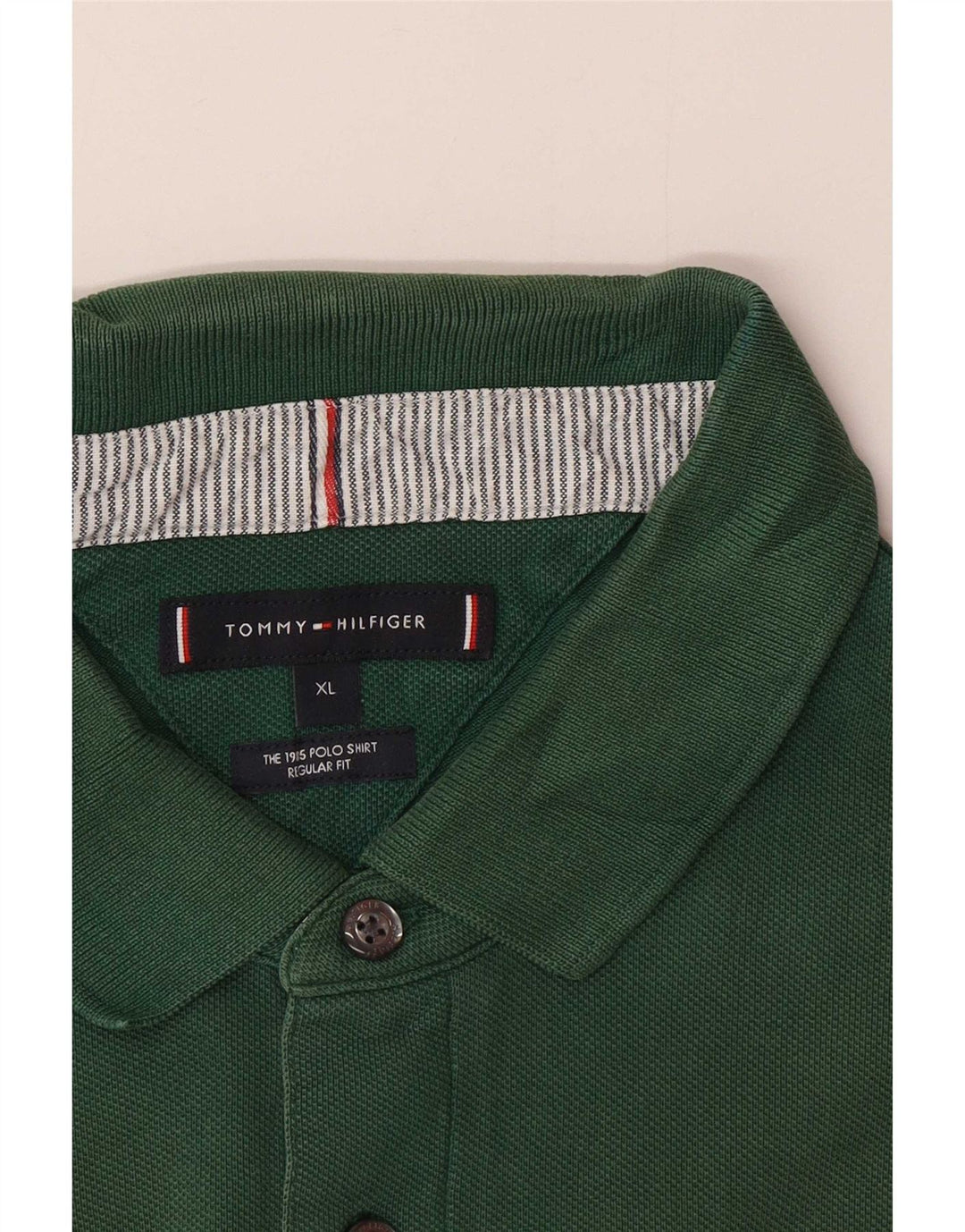 Мужская рубашка-поло обычного кроя Tommy Hilfiger XL зеленая