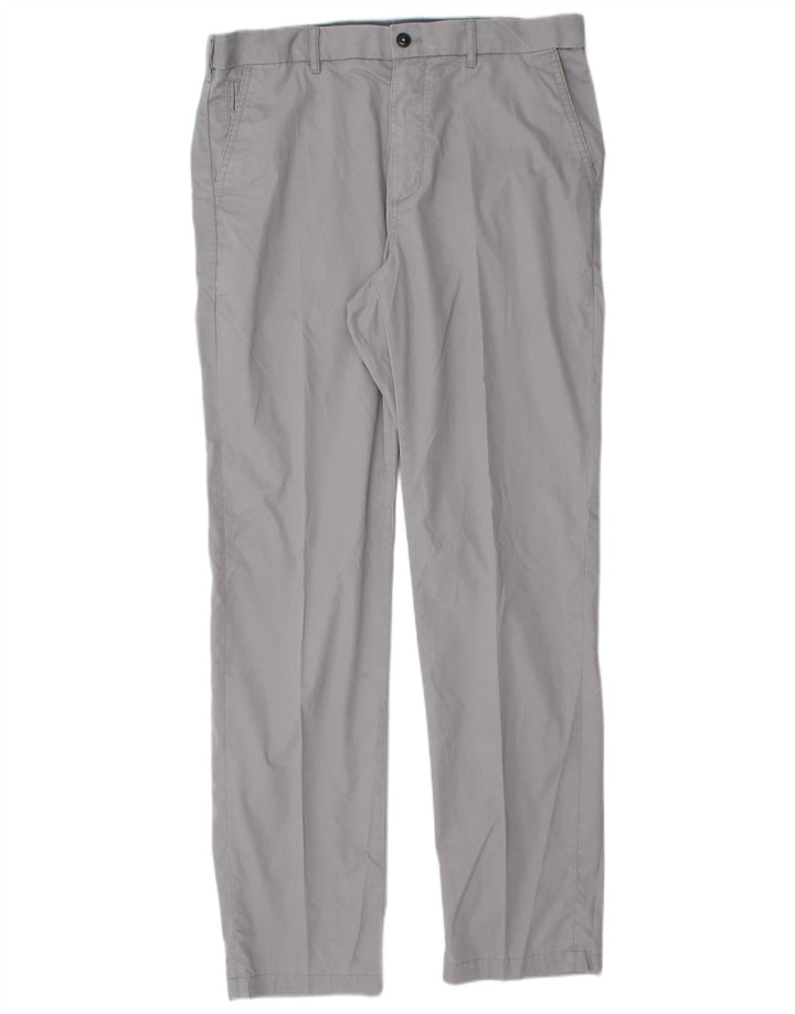 Мужские брюки чиносы Marks & Spencer Blue Harbor Regular Fit W34 L33 Серые