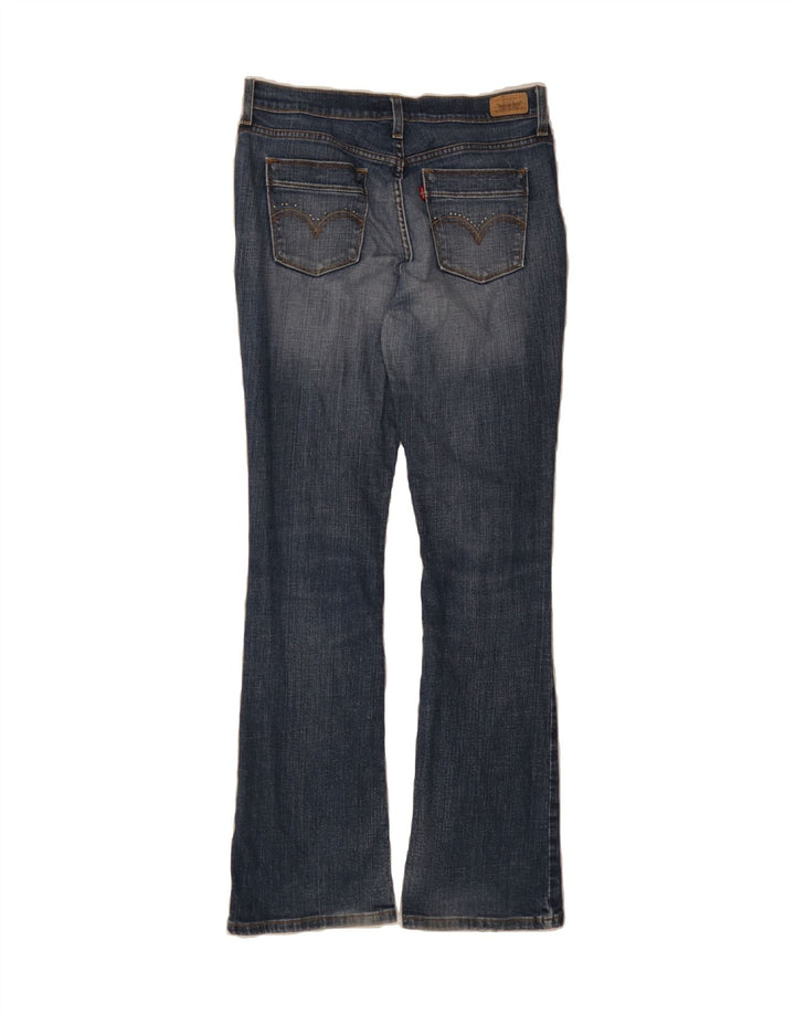 LEVI'S Womens 515 Bootcut Jeans US 8 Medium W29 L33 Navy Blue Cotton Vintage Levi's and Second-Hand Levi's from Messina Hembry 