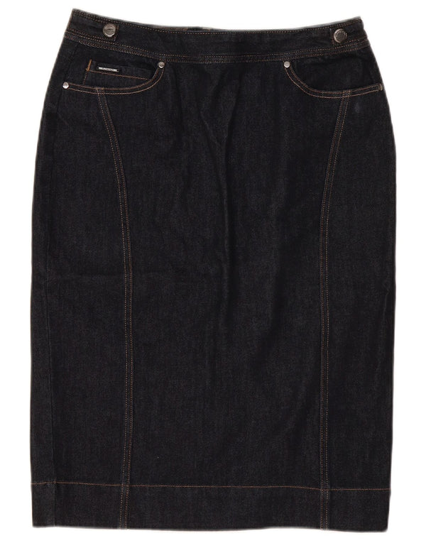 Женская джинсовая юбка Marks & Spencer UK 12 Medium W30 Темно-синяя, хлопок