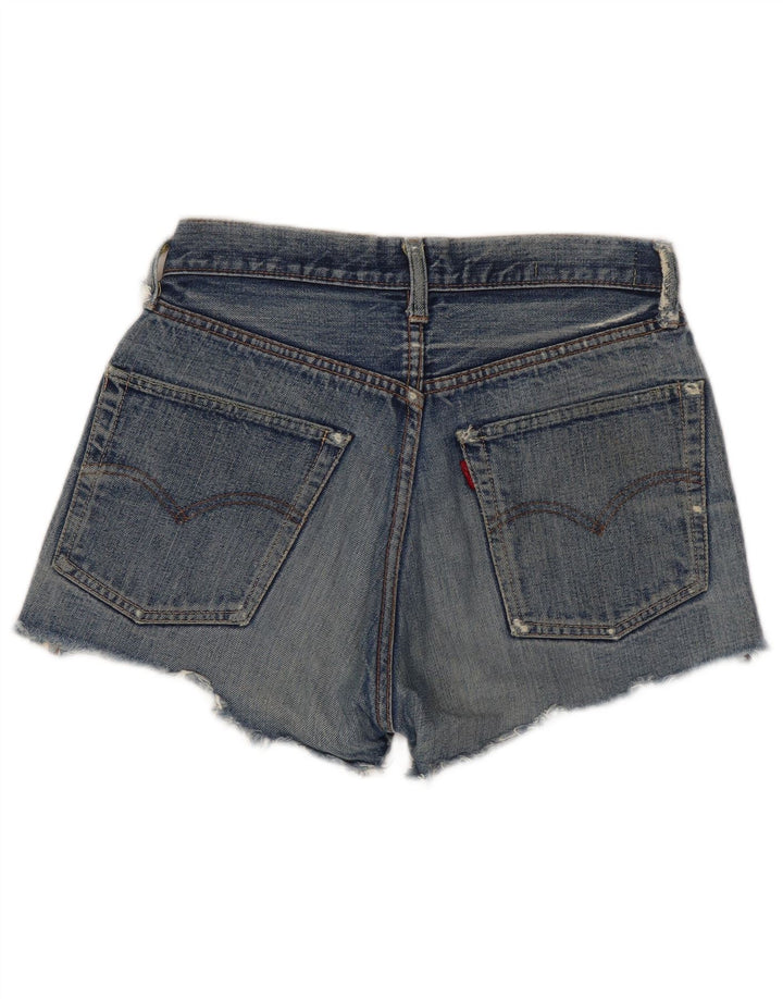 Женские джинсовые шорты Levi's W28, средние синие