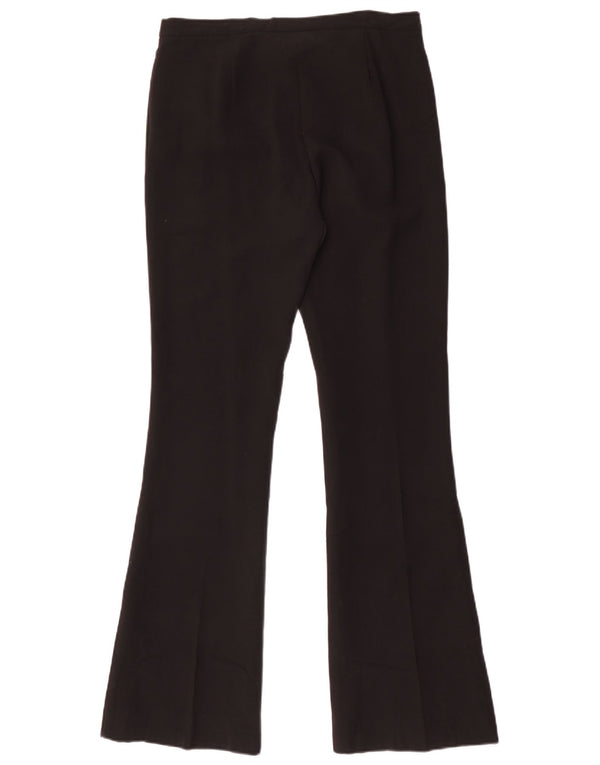 Женские повседневные брюки Max Mara Bootcut UK 10, маленькие W30 L33, черная шерсть