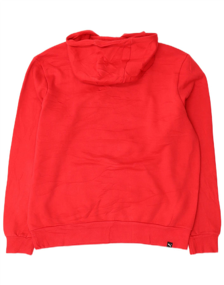 Мужской джемпер с капюшоном Puma, красный, хлопковый