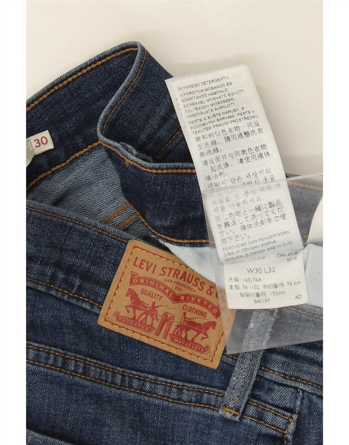 Женские прямые джинсы Levi's 314 W30 L32, синий хлопок