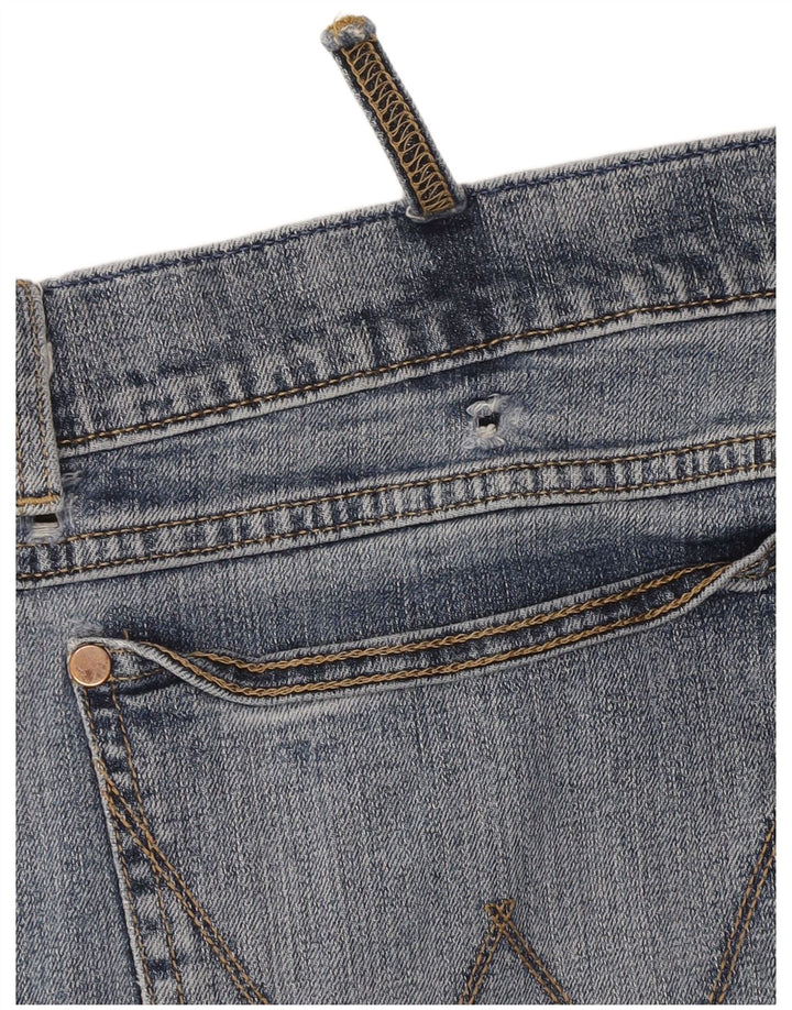 WRANGLER Mens Slim Bootcut Jeans W36 L30 Blue Cotton