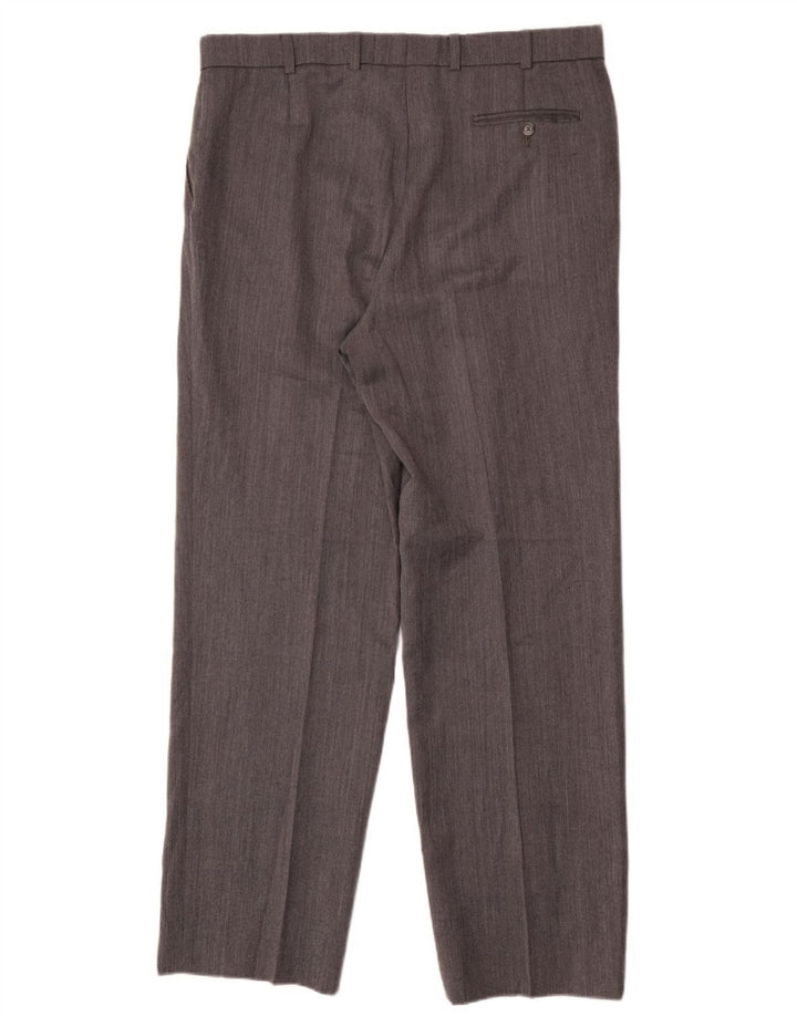 Мужские прямые костюмные брюки Marks & Spencer St. Michael W38 L33 серые