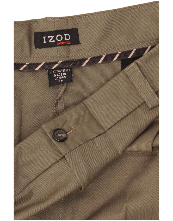 Мужские шорты чинос Izod W38 XL хаки, полиэстер