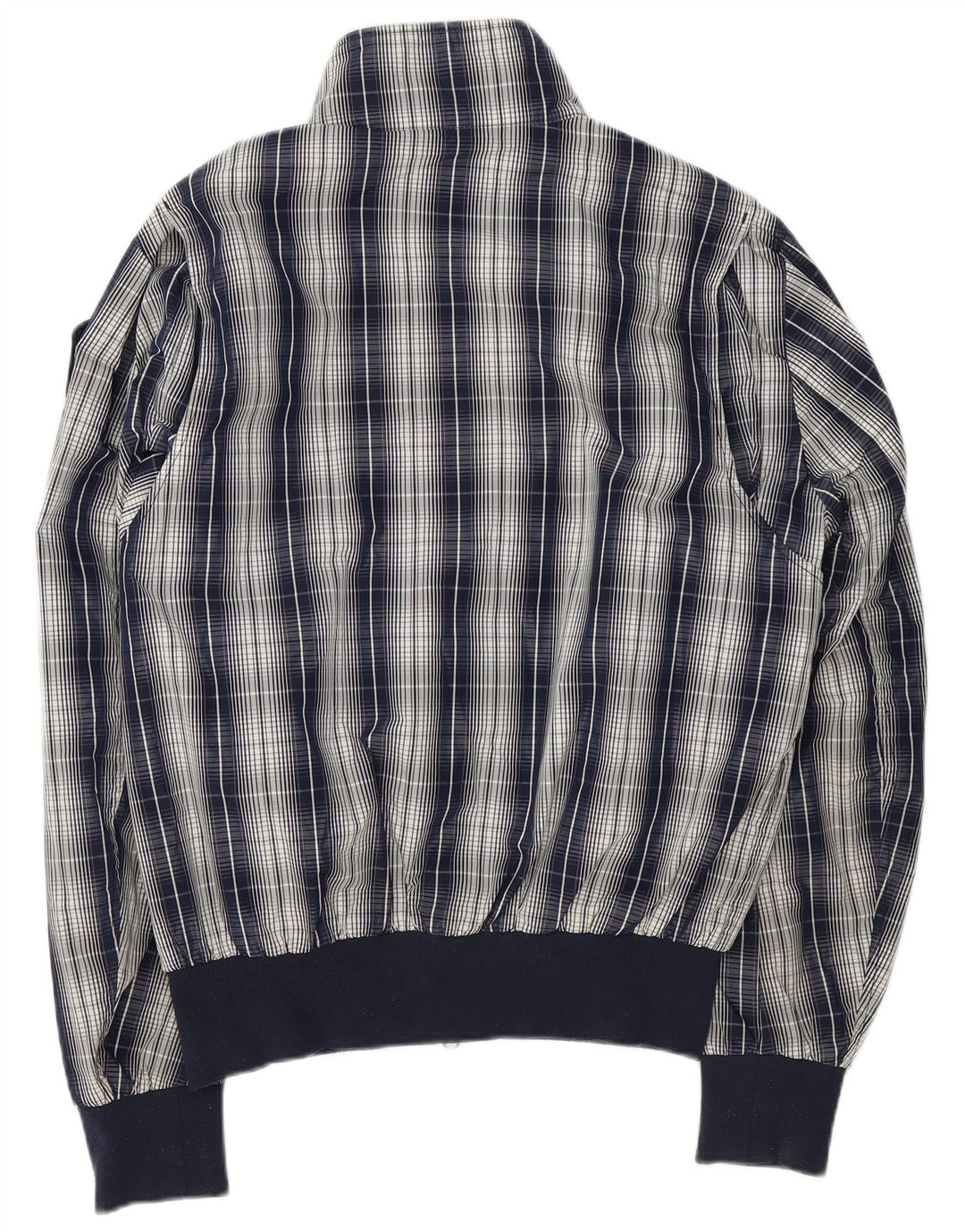 Мужская куртка-бомбер Blauer UK 42 XL темно-синяя клетка из полиэстера