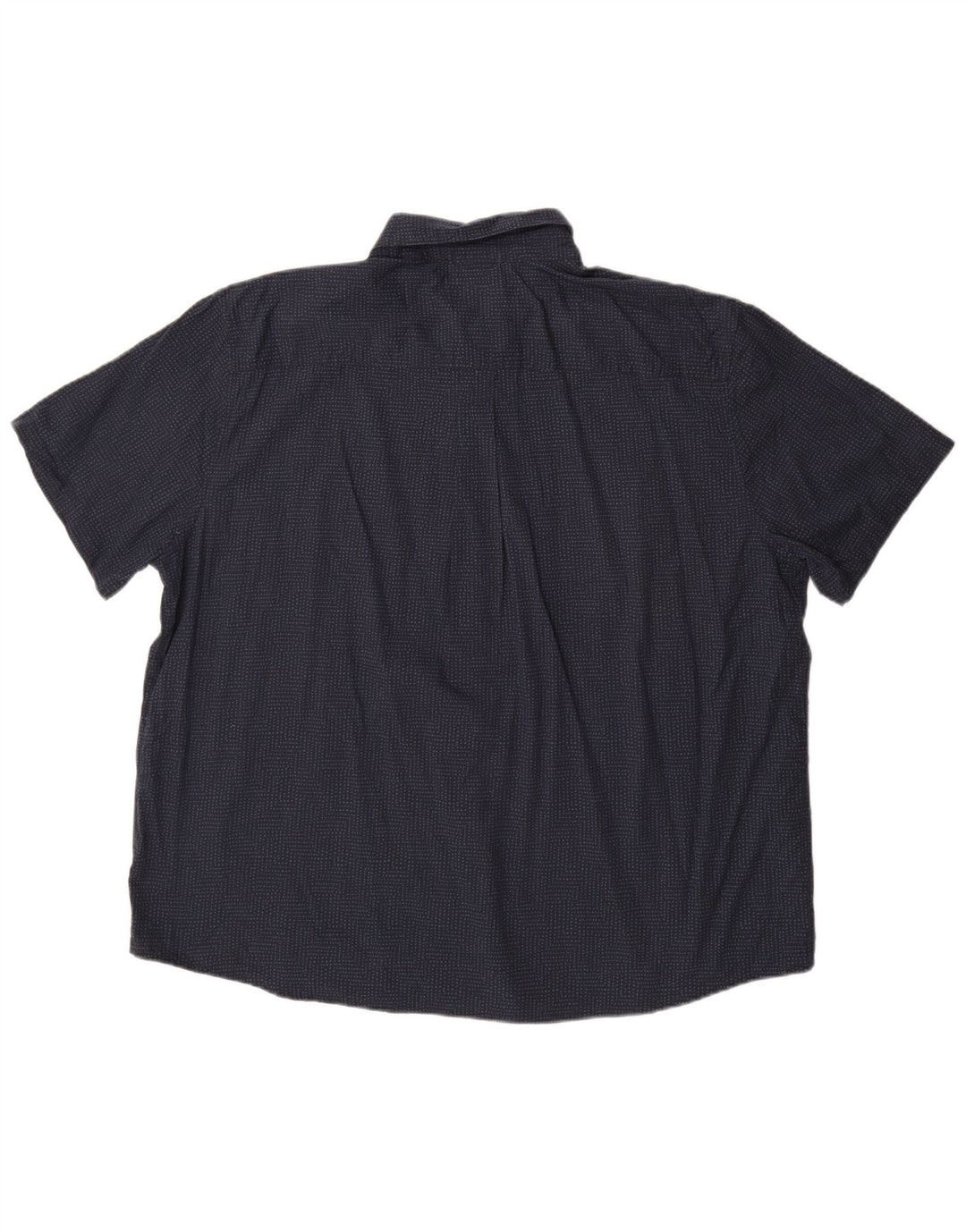 Мужская рубашка с коротким рукавом Eddie Bauer 2XL темно-синяя в пятнистый цвет