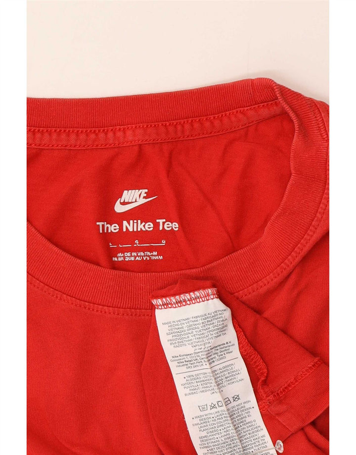 Мужская футболка Nike, большой красный хлопок