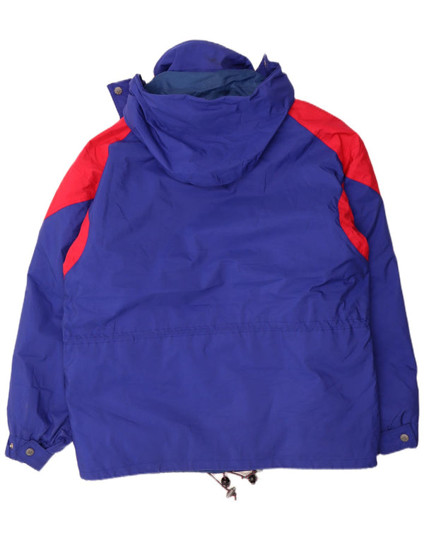 Мужская лыжная куртка Geo Spirit Gore-Tex с капюшоном IT 52 XL Синяя с цветными блоками