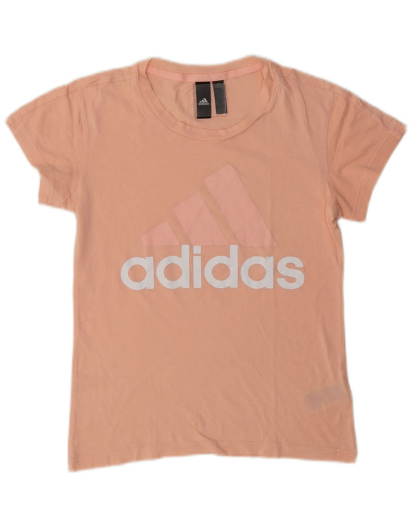 Женская футболка с рисунком Adidas Top UK 4/6 XS, розовый хлопок