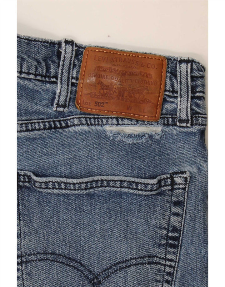Мужские зауженные джинсы Levi's 502 W36 L34 синие