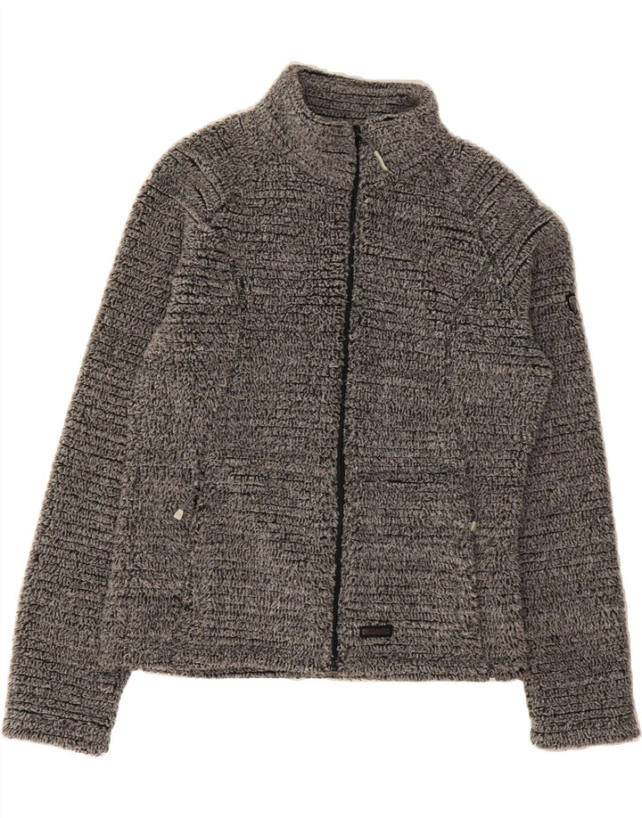IGUANA Womens Fleece Jacket EU 38 Medium Grey Polyester Vintage Iguana and Second-Hand Iguana from Messina Hembry 