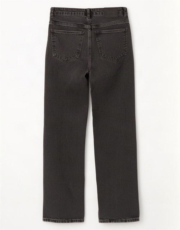 Женские прямые джинсы Zara EU 40 Medium W30 L31, черный хлопок