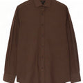 Мужская рубашка Massimo Dutti, маленький коричневый хлопок