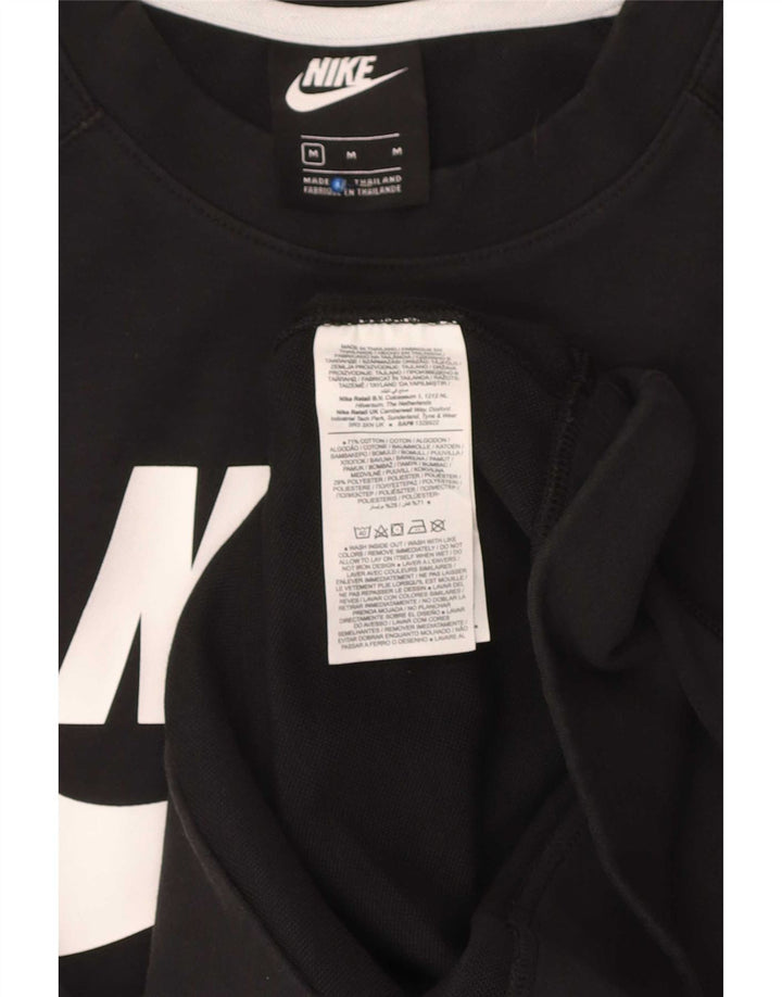 Мужской свитшот с графикой Nike, средний черный хлопковый джемпер