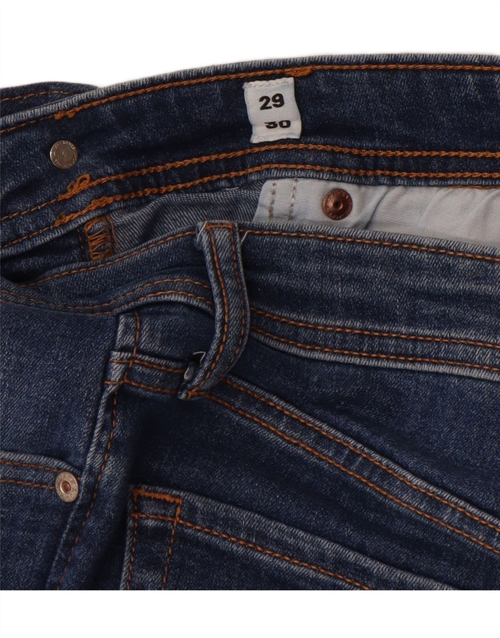 Мужские джинсы GLENN Slim W29 L30 Jack & Jones, синий хлопок