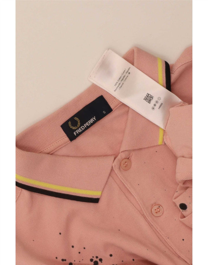Мужская рубашка поло Fred Perry, маленькая розовая хлопковая рубашка тай-дай