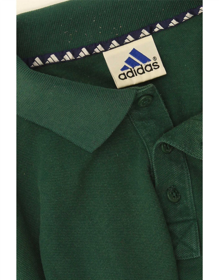 Мужская рубашка поло Adidas большая зеленая