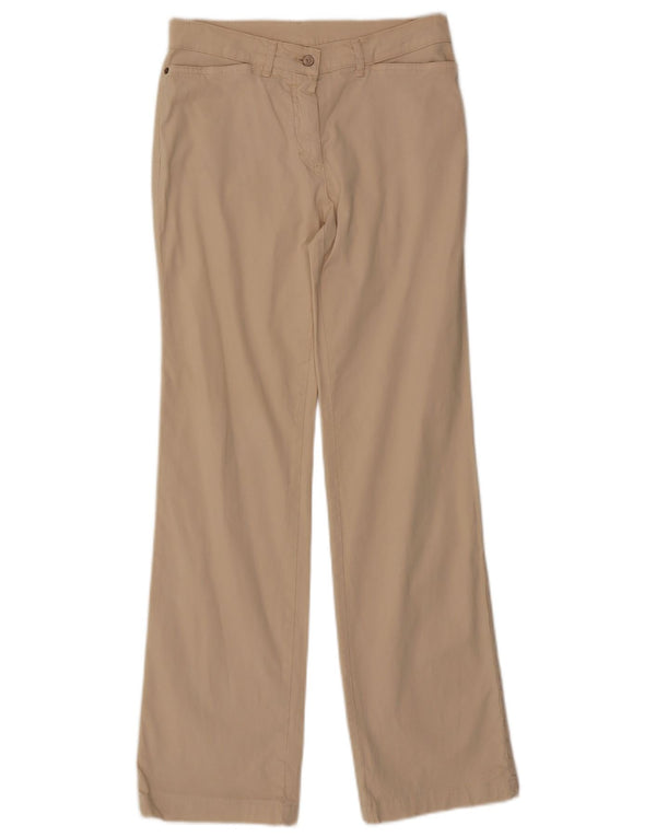 Trussardi Женские прямые повседневные брюки IT 42 Medium W28 L30 Бежевый хлопок