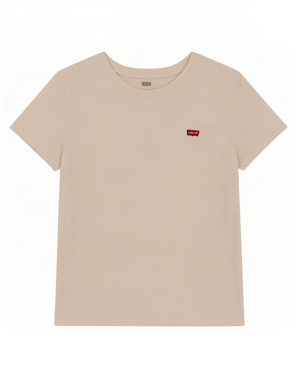 Женская футболка Levi's Top UK 12, средний размер, белый хлопок