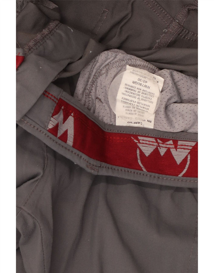 Мужские прямые брюки карго Wrangler W40 L30, серый нейлон