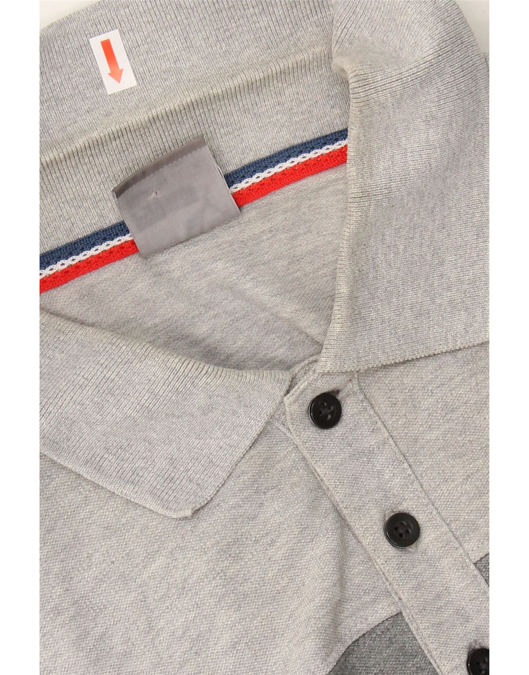 PUMA Mens Polo Shirt XL Grey Colourblock Cotton Vintage Puma and Second-Hand Puma from Messina Hembry 