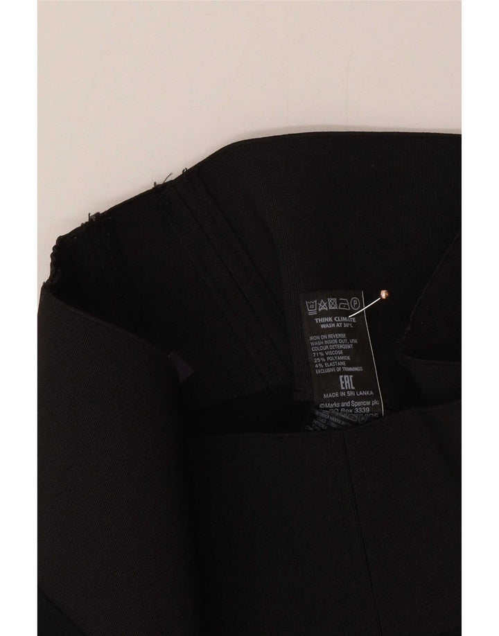 Женские леггинсы Marks & Spencer UK 8, черные, вискоза