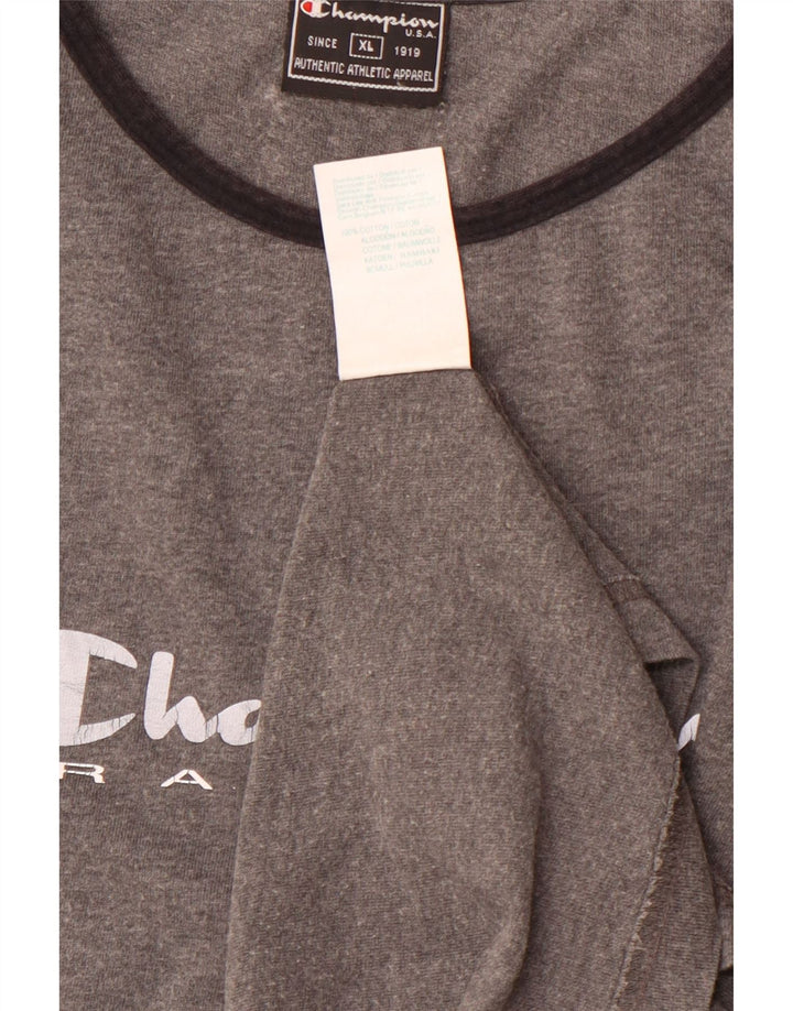 Женская футболка с рисунком CHAMPION Top UK 18 XL, серый хлопок